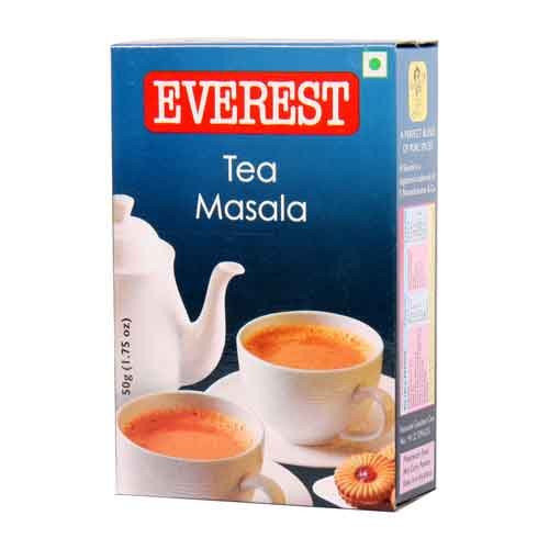 Смесь специй для приготовления масала чая (Tea Masala) 50г Tea Masala - это смесь специй для приготовления знаменитого индийского масала чая.
Масала Чай (Masala chai) - это традиционный индийский напиток, состоящий из черного чая, молока, сахара, и специальной смеси ароматных специй и трав. Этот напиток обрел популярность во всем мире, и сейчас его можно найти во многих чайных и кофейных.

Смесь Everest Masala Tea содержит только необходимые специи. Для приготовления масала чая, кроме смеси, вам понадобятся черный чай, сахар и молоко.

Способ приготовления индийского масала чая (пропорции на две чашки):
1. Вскипятите воду с молоком (в той пропорции, которая вам нравится), например 1:1.

2. Добавьте чайную ложку черного чая и 1\4 чайной ложки специй Everest Tea Masala. Продолжайте кипятить в течении 2-3 минут, затем выключите огонь и оставьте чай завариваться еще на 5 минут.

3. Готовый чай масала разлейте по кружкам через сито. Добавьте сахар по вкусу.

Состав: Кардамон черный, перец черный, кардамон зеленый, кассия, листья кассии, гвоздика, листья гвоздики, имбирь, мускатный орех.