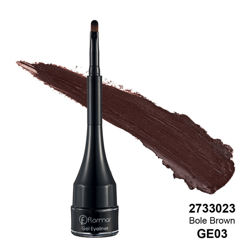 Гелевая подводка для глаз Flormar, 2,2г Brown 2733023 Красиво накрашенные глаза сведут с ума любого мужчину. В женском взгляде таится особая магия, загадка, которую хочется разгадать, постичь и открыть для себя. Если мужчине удается познать женщину через глаза, он влюбится в нее и захочет оберегать ото всех жизненных напастей. 

Чтобы ваши глазки излучали очарование, а взгляд был завораживающим и соблазнительным, воспользуйтесь гелевой подводкой Flormar. Невероятно сильные, насыщенные оттенки позволят сделать глаза более выразительными и невероятно красивыми.

Кисть выполнена из качественного материала и имеет безупречную форму для создания идеально ровной подводки любой ширины. Консистенция средства быстро сохнет и держится в течение суток без необходимости повторного нанесения в середине дня. Формула продукта содержит особые защитные частички, которые будут ухаживать за кожей века каждую минуту.

Подарите своим глазам волшебный блеск и королевскую красоту, воспользовавшись подводкой Flormar от знаменитого турецкого бренда.

Способ применения: начните проводить линию от внутреннего угла глаза к внешнему так, чтобы кисточка шла точно вдоль основания ресниц. Для создания экзотического облика продлите линию за пределы века.