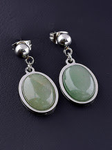 Серьги  Нефрит  062305 