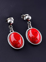 Серьги  Коралл 062307 