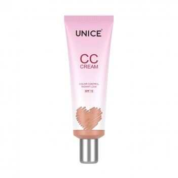 CC крем Unice 01 Light Glow, 50 мл  3642001 СС крем UNICE - это настоящий бальзам красоты для вашего лица. Его легкая текстура мгновенно устраняет шероховатость и сухость кожи, выравнивает тон и придает лицу здоровый, ухоженный и сияющий вид. СС крем обеспечивает длительное увлажнение и защищает от вредного воздействия внешних факторов и УФ-лучей благодаря SPF 15. Тщательный уход, защита и натуральный макияж - это просто!