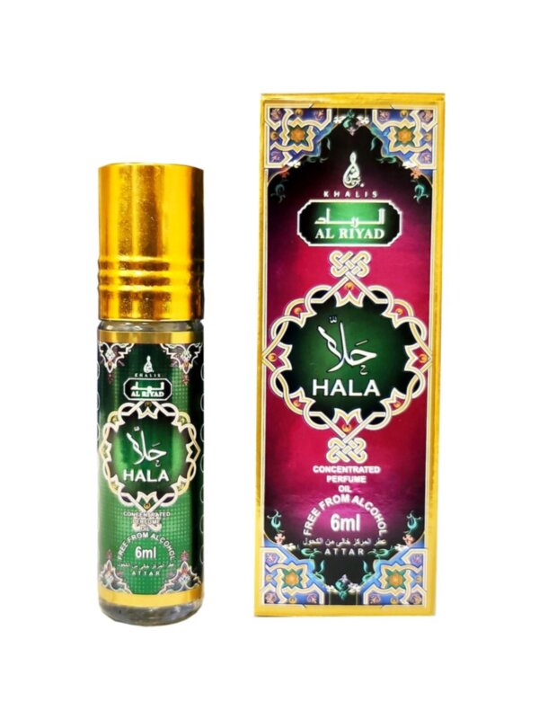 Арабские масляные духи Hala 6ml Арабские масляные духи Hala Khalis Perfumes - яркий, насыщенный, сладкий универсальный аромат, который может подойти как мужчинам, так и женщинам. Он сочетает в себе фруктовые ноты, гармоничную композицию гуавы, выразительность ванили и белого мускуса, очертания пряностей выделяют эту пирамиду и словно пархаючи окутывают облаком насыщенного аромата. 

Коллекционеры и гурманы восточной парфюмерии и ценители благоухания, по достоинству оценят это произведение, которое будет восхищать с каждым новым нанесением.

Ноты начала: белые цветы, пряности, ваниль.
Средние ноты: экзотические фрукты, гуава, бобы тонка.
Финальные ноты: белый мускус, сладости.