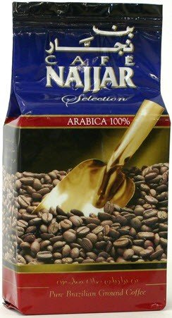 Арабский кофе Najjar 450г Arabica 100% 100% чистая бразильского кофе.
Продукт из Ливана
Жемчужина Востока - натуральный кофе NAJJAR из Ливана.
Древние арабские традиции подарили нам незабываемый восточный аромат, навеянный сказками Шахерезады.
