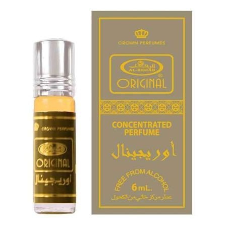 Original духи на масляной основе  Original 6ml– арабские масляные концентрированные мужские духи от AL-REHAB.
Это легкие горьковатые духи с акцентом охлаждающегося шалфея и свежего цитруса, с ароматом сандалового дерева, намеков янтаря и мха .