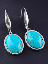 Серьги Бирюза 062355 