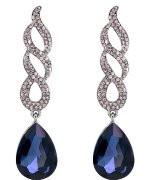 Серьги вечерние 7см 20125