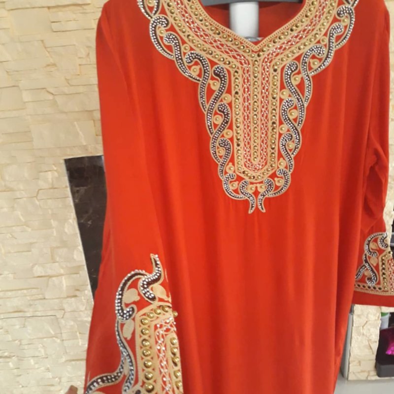 Платье красное 0104 (XL,XXL, XXXL, 4XL) Ткань: хлопок 
