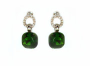 Серьги с камнями 2,5см 32199
