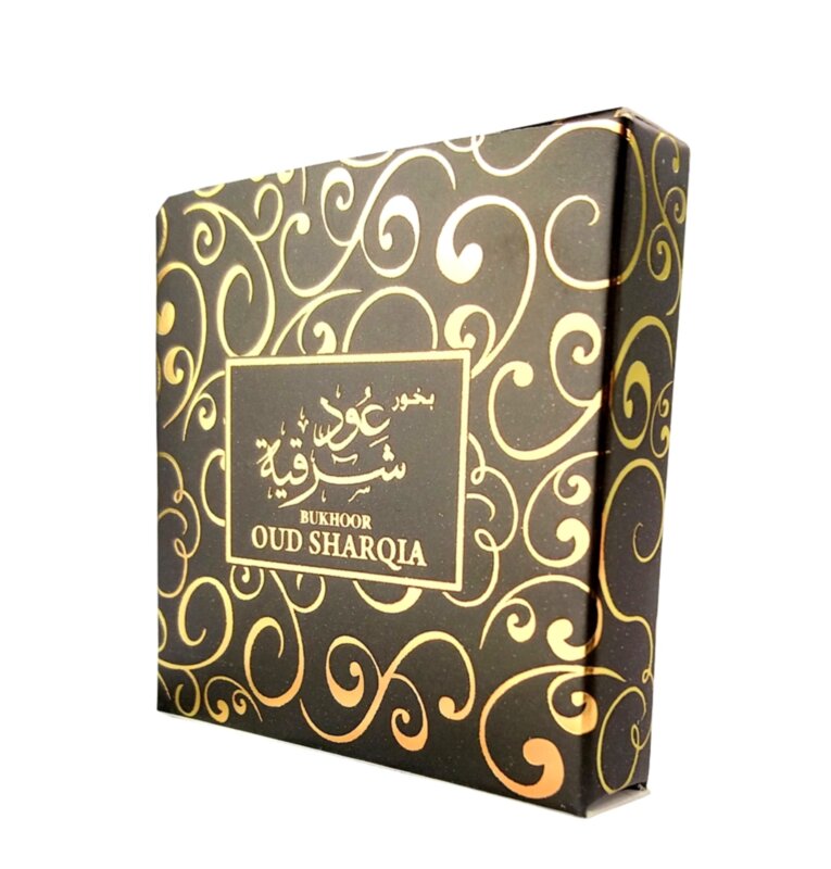 Бахур Oud Sharqia 40g  Аромат бахура полный легкости и свежести, в обрамлении манящего мускусного аромата, который приглашает вас погреться в постели, полной роз ...
