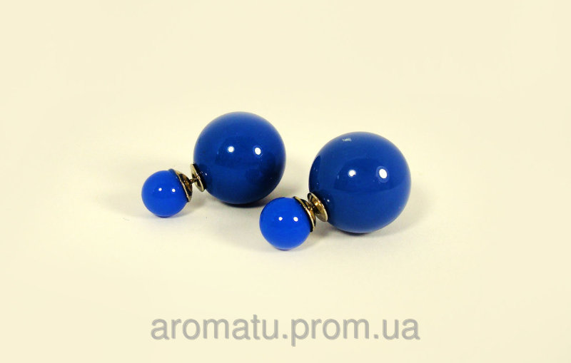 Серьги синие 4041 