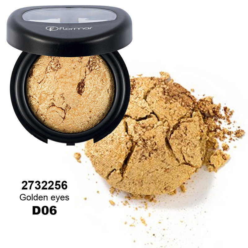 Запеченные одноцветные тени FLORMAR DIAMONDS BAKED EYESHADOW, 5 г (6 оттенков) Тени для век, созданные методом запекания, не зря пользуются такой огромной популярностью среди настоящих ценительниц профессионально выполненного макияжа. Причем создать его можно и в домашних условиях — было бы желание и качественная декоративная косметика! DIAMONDS BAKED EYESHADOW — запеченные тени для век, представленные известным турецким брендом Flormar. 

Они вполне могут стать вашими любимыми, ведь их нанесение — одно удовольствие. Средство не осыпается, превосходно ложится и распределяется по поверхности век, не утяжеляя их. Вы можете подводить глаза по зоне роста ресниц или растушевывать продукт, создавая градиент — в любом случае, запеченные тени от Flormar вас не подведут! DIAMONDS BAKED EYESHADOW — новая изюминка вашего образа.

Способ применения: можно применять везде, где необходима гарантия стойкости макияжа.