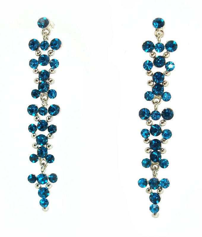 Серьги с камнями 8,5см 321721 