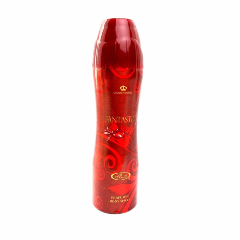 Body Spray Fantastic 200ml  Спрей Fantastic  от AL-REHAB. Аромат для женщин. Принадлежит к цветочной группе запахов. ноты : Роза, Ваниль, Мускус, Фруктовые ноты, Тубероза, Жасмин