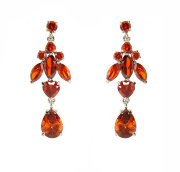 Серьги с камнями 5,5см 32176