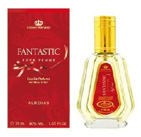 Fantastic 50ml   Спрей Fantastic (50ml) от AL-REHAB. Аромат для женщин. Принадлежит к цветочной группе запахов. ноты : Роза, Ваниль, Мускус, Фруктовые ноты, Тубероза, Жасмин