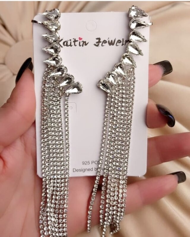 Сережки каффи (gold, silver) 7541 