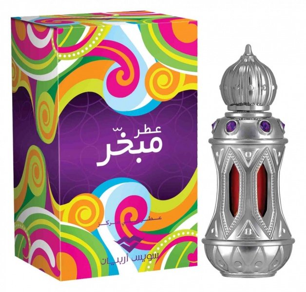 Attar Mubakhar Swiss Arabian Attar Mubakhar можно смело назвать ароматом для обольщения . Все компоненты необходимые для достижения этой цели хранятся во флаконе этих духов. Так что, смело носите его на романтические свидания и вечеринки, а пачули, роза, ваниль и уд помогут Вам в достижении намеченной цели.

Начальная нота: бергамот, мандарин

Ноты сердца: роза, жасмин, пачули, олигбанум

Базовые ноты: ваниль, сандал, уд

Объем: 20 мл.