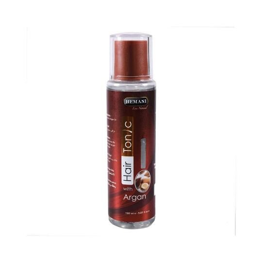 Тонік для волосся аргановий 150мл Hemani Hair Tonic - Argan ​Новейшая продукция от фирмы Хемани - тоник для волос с аргановым маслом. Тоник втирают в кожу головы, стимулирует рост волос, смягчает сухие волосы, облегчая расчесывание. 

Нужно нанести на волосы и не смывая сделать укладку.​ Несколько капель пальчиками наносить на кончики волос , а иногда и на всю длину, только совсем немного.​ Можно наносить на влажные (перед укладкой феном) и на сухие волосы для придания блеска.

Очень экономное! Замечательное средство подходит для всех типов волос, и окрашенных и натуральных,и кучерявых и прямых. Оно поможет вашим волосам выглядеть​ великолепно.

Объем 150 мл.​