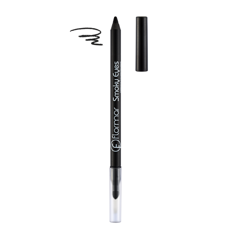 Водостойкий крандаш для глаз SMOKEY EYES CARBON BLACK 2736011 Насыщенный, качественный и водостойкий карандаш для глаз от Flormar Smoky Eye обязательно должен быть в  вашем арсенале бьюти-средств! 

Он имеет мягкий гипоаллергенный грифель, который позволит нарисовать стрелки любой формы и толщины. Водостойкий карандаш, обогащен витамином Е и маслом жожоба, которые обеспечивают бережный уход за кожей ваших век. 
Карандаш легко и равномерно наносится, не растекается и не оставляет следов на веке. Он станет вашим незаменимым помощником в создании стойкого, аккуратного макияжа. 

Краткое описание:

Мягкая текстура, 
Насыщенный и глубокий цвет,
Легко наносится,
Спонж для растушевывания линий,
Водоустойчивая формула,
Высокая степень покрытия.