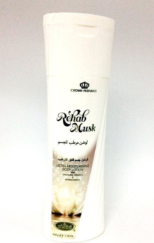 Лосьйон для тіла Rehab Musk 220g Мускус имеет чувственный аромат, вызывая чувство эйфории. Используется для приготовления самых дорогих духов.