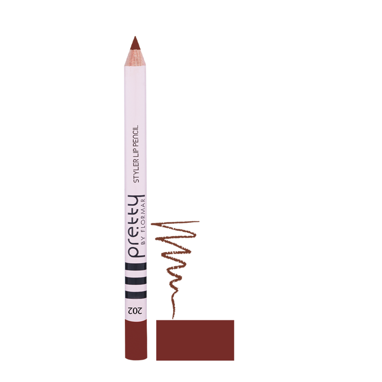 Карандаш для губ STYLER pre.tty 202 LIGHT NOUGAT, 1,08 г (2735002) Безупречное нанесение и шелковистое матовое завершение для создания идеального контура губ. 
