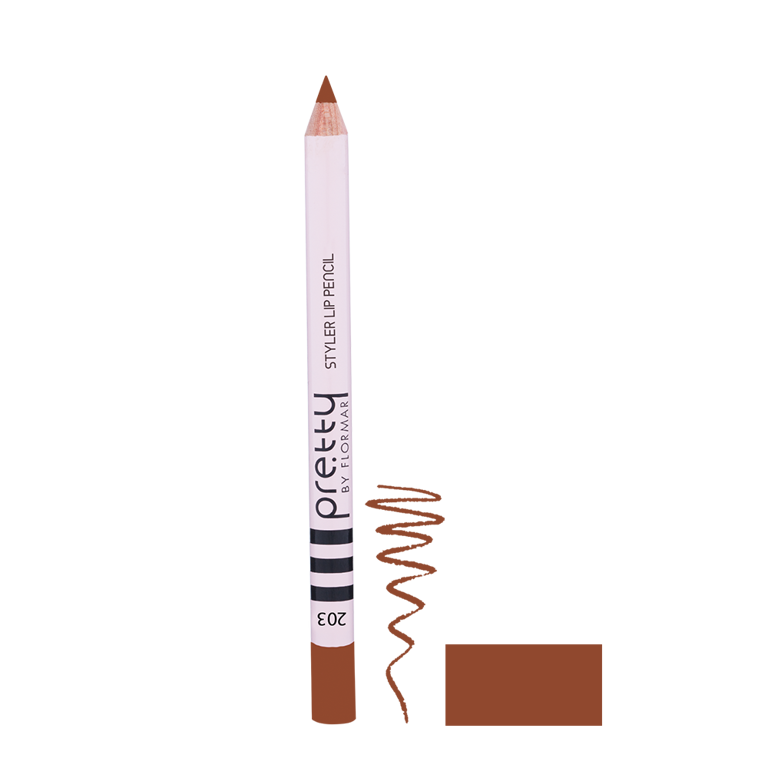 Карандаш для губ STYLER pre.tty 203 CHOCO MILK, 1,08 г (2735003) Безупречное нанесение и шелковистое матовое завершение для создания идеального контура губ. 
