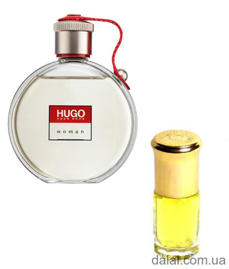 Hugo Woman Hugo Boss 3ml ​Hugo Woman Hugo Boss - это аромат для женщин, принадлежит к группе ароматов цветочные фруктовые. 

Верхние ноты: Дубовый мох, Персик, Цикламен, Дыня, Лист черной смородины, Яблоко "Гренни Смит" и Папайя; 

ноты сердца: Жасмин, Корень ириса, Лилия и Водяной гиацинт; 

ноты базы: Сандал, Кедр из Вирджинии, Амбра, Ваниль, Орхидея и Смолы. 