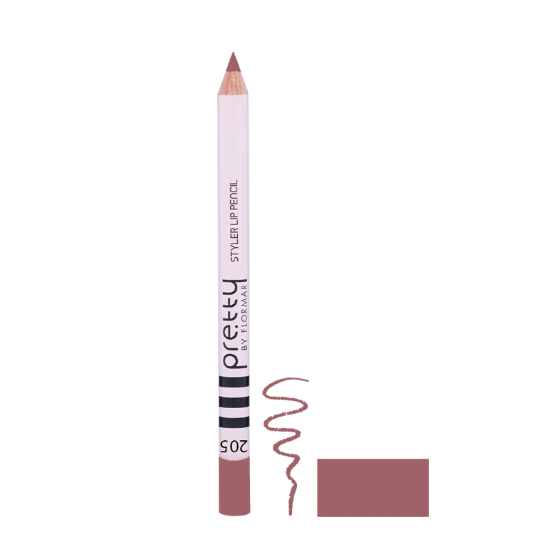Карандаш для губ STYLER pre.tty 205 MAUVE, 1,08 г (2735005) Безупречное нанесение и шелковистое матовое завершение для создания идеального контура губ. 
