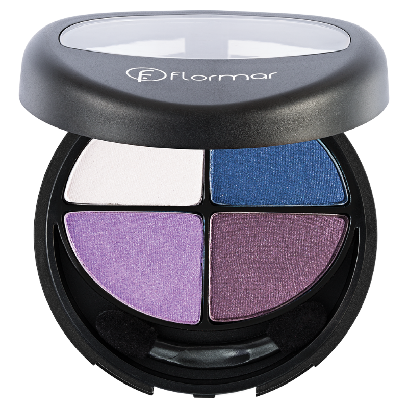 Четырехцветные тени Flormar Compact Quartet Eye Shadow 411-2732111 Просто, легко и быстро вы сможете сделать макияж глаз, используя тени для век бренда Flormar. В одной палетке Compact Quartet Eye Shadow четыре различных цвета, благодаря которым красота ваших глаз засияет еще ярче и ослепительней. Текстура теней для век очень мягкая и приятная: в состав входят специальные микрочастицы, благодаря которым тени не пересушивают нежную кожу век и при этом прекрасно держаться весь день, не осыпаясь.

Насыщенность оттенков зависит от того, каким способом вы будете наносить тени: сухим аппликатором - получаются более светлые оттенки, влажным - глубокие насыщенные цвета. Элегантный дневной макияж или яркий вечерний - палитра оттенков Compact Quartet Eye Shadow достаточно широка и дарит вашей фантазии полет любого уровня.

Способ применения: С помощью аппликатора или кисточки легким движением равномерно нанести на веки выбранный вами оттенок теней, хорошо растушуйте. Старайтесь равномерно наносить небольшое количество теней.

