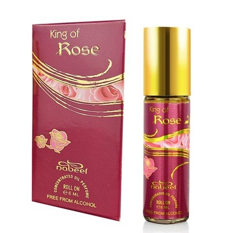 King Of Rose 6мл Nabeel Концентрированные масляные духи без содержания спирта. Цветочные​
Начальные ноты: роза, ромашка, шалфей 

Ноты сердца: герань, гвоздика 

Ноты шлейфа: роза