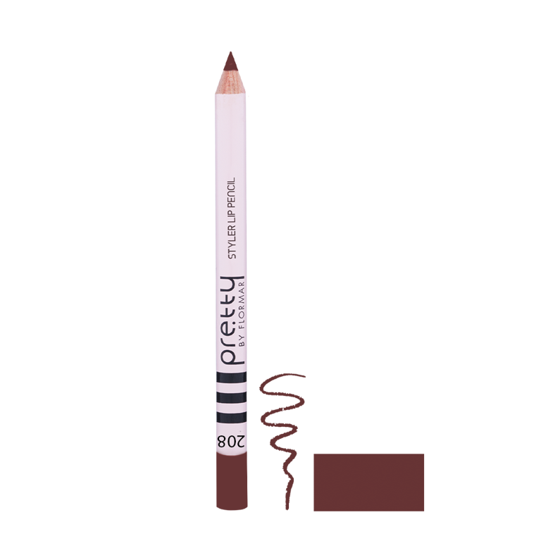 Карандаш для губ STYLER pre.tty 208 SWEET CHERRY, 1,08 г (2735008) Безупречное нанесение и шелковистое матовое завершение для создания идеального контура губ. 
