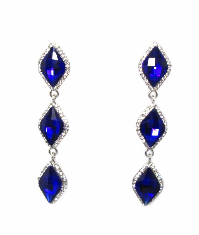 Серьги с камнями 8см 32168 