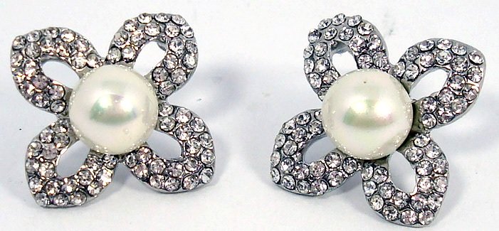 Серьги с жемчугом 2,5см 3682 