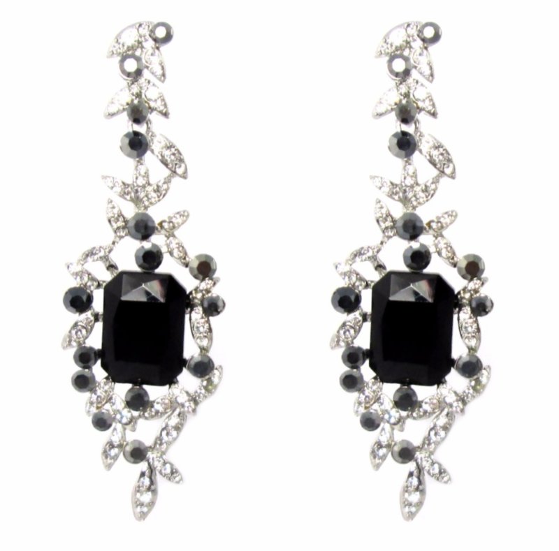 Серьги с камнями 8см 32169 