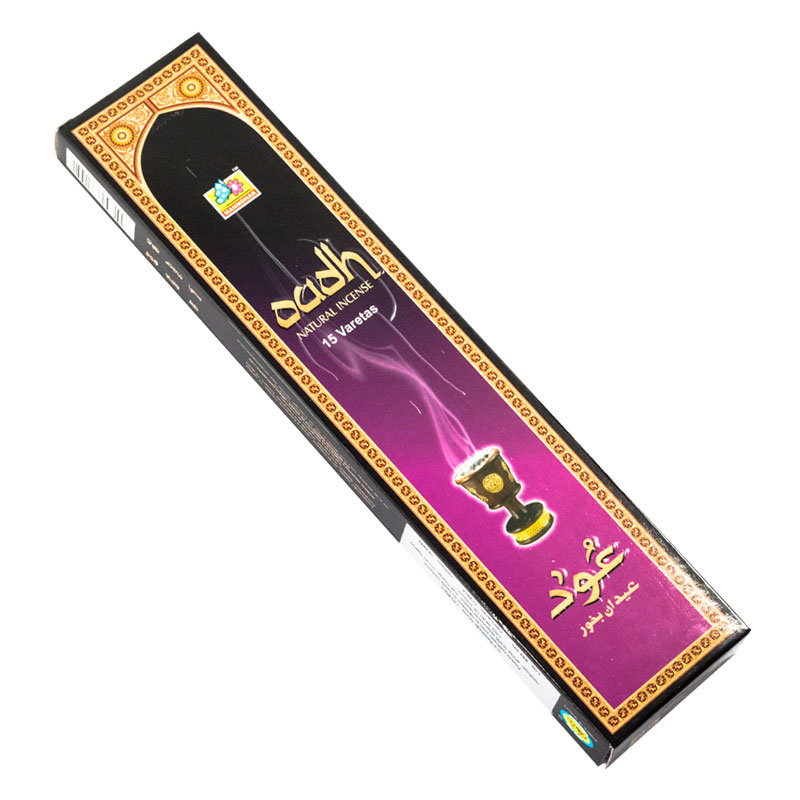 Благовония Manmohak Oudh (15 палочек) Царственный аромат, вызывающий великолепие ушедшей эпохи. Сочетание натуральных, сладких и древесных ароматов, которые возвращают волшебство старинных старых ароматов из прошлого, воссоздавая кусок история.
Ароматические палочки Oudh или Агаровое дерево (Агар) имеет гармоничный, глубокий древесный и богатый сладкий аромат. Аромат благовоний Уд помогает преодолеть депрессию и стрессовые ситуации, восстанавливает ауру, усиливает защиту на энергетическом уровне.

Возжигание благовоний из дерева Агар (Удх) способствует очищению ума, тонкого тела человека и окружающего пространства, оберегает от недоброжелателей и несчастных случаев, является антидепрессантом, придаёт оптимизма, освежает ум и тонизирует тело.

С древних времён аромат агара широко используется в восточной парфюмерии ещё за одно своё важное качество, Агар является сильным афродизиаком.