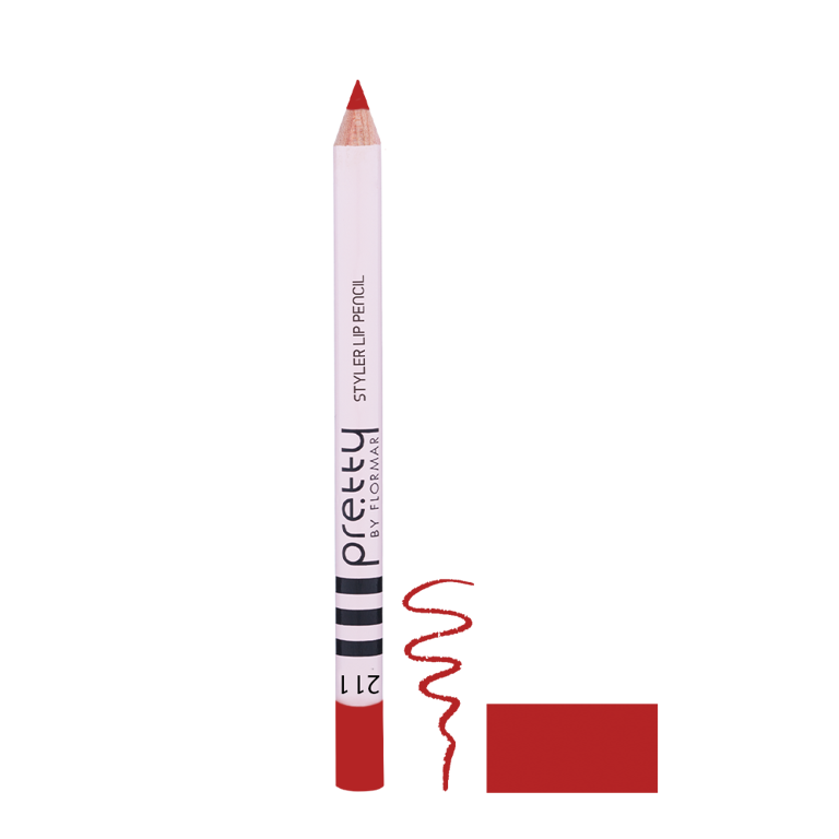 Карандаш для губ STYLER pre.tty 211 SCARLET, 1,08 г (2735011) Безупречное нанесение и шелковистое матовое завершение для создания идеального контура губ. 
