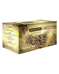 Чай с кумином Hemani 20 пакетиков Сильный ароматический чай из специй с  теплым вкусом.  Лучший чай для желудка , успокаивающий и полезный при диарее. Способствует хорошей работе почек.Улучшает мозговую деятельность, помогает укрепить и восстановить зрение.На востоке кумин считается противораковым средством.
