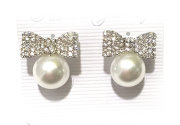 Серьги бантики 2см 3780