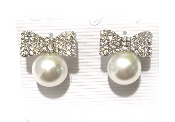 Серьги бантики 2см 3780 