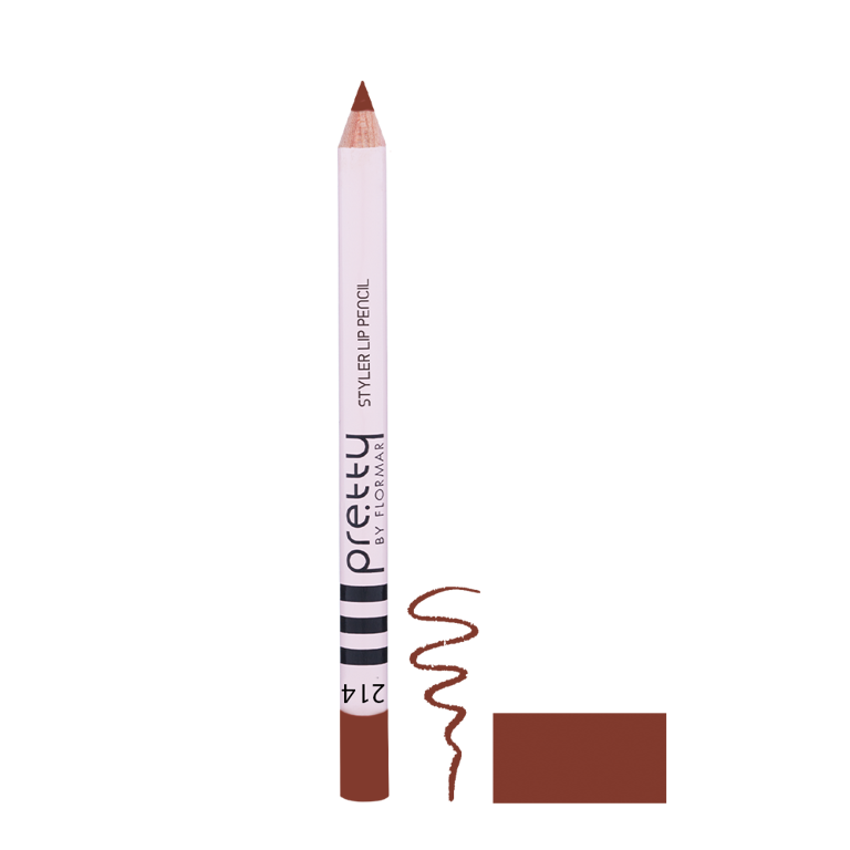Карандаш для губ STYLER pre.tty 214 SABLE CANDY, 1,08 г (2735014) Безупречное нанесение и шелковистое матовое завершение для создания идеального контура губ. 
