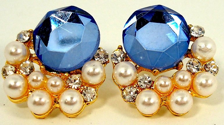 Серьги с жемчугом 4,5см 