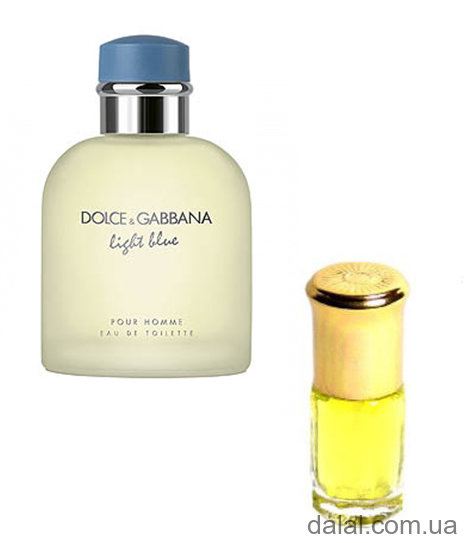 .Light Blue. Dolce&amp;Gabbana 15ml 138 ​Light Blue pour Homme Dolce&Gabbana - это аромат для мужчин, принадлежит к группе ароматов цитрусовые фужерные. 

Верхние ноты: Сицилийский мандарин, Можжевельник, грейпфрут и Бергамот; 

ноты сердца: Розмарин, Палисандр и Перец; 

ноты базы: Мускус, Дубовый мох и Ладан. 