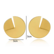 Серьги 3383 (Silver, Gold) 
