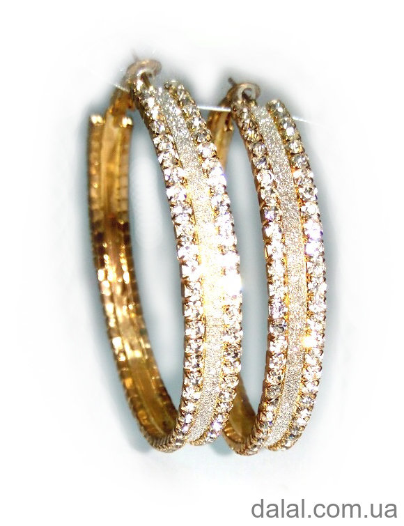 Серьги кольца 5,5см 33003 