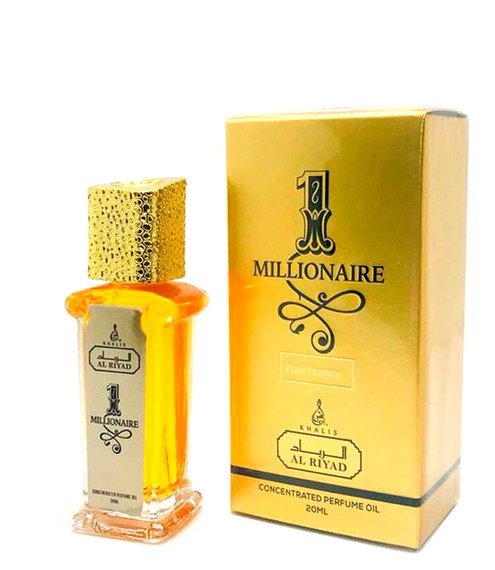 One Million Men 20 ml Концентрированные масляные духи, без содержания спирта.
Мужской аромат OneMillion свежий, мужественный, чувственный.
Тип аромата: Древесно-цитрусовые 
Композиция: грейпфрут, мята, красный апельсин, абсолю розы, корица, специи, белая кожа, амбра, индонезийские пачули, белая древесина.