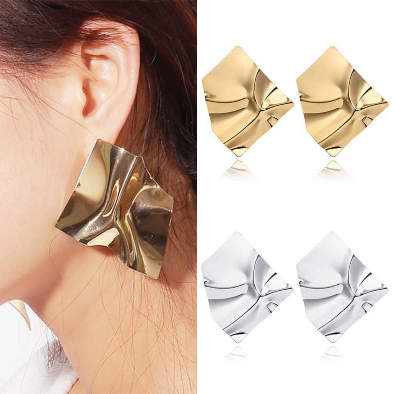 Серьги 9см  3384 (Silver, Gold)  