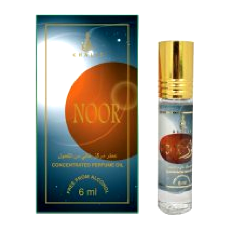 Noor 6 ml Khalis  Khalis Noor - утонченный аромат в восточном стиле, переливающийся запахами цветов, мускуса, тёплых пряностей, дополненных легкой горчинкой.