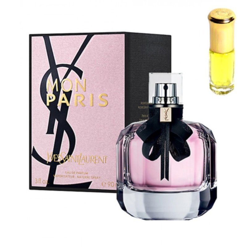 Yves Saint Laurent Mon Paris 15ml (436) Фруктово-шипровый аромат покоряет своей сложностью и камерностью. Эти тонкие сочетание мотивов дурмана и жасмина опьяняют и убаюкивают. Сладострастный апельсиновый цвет тонко переплетается с душистой пивоньей, чтобы еще раз напомнить нам о том, что истинной красотой можно любоваться вечность. 

Основные ноты парфюма чудной паутиной сливаются с многослойными звуками близкой сердцу мелодии из апельсиново-бергамотовых оттенков. Они постепенно усложняются малиново-клубничными мотивами. Сквозь них, будто издали, проступают очаровательный танжерин, ароматная груша, кедрово-ванильные тона и тягучие листья пачули. Это аромат любовных побед и почивания на лаврах. Вы заслужили сегодня право стать первой на этом празднике жизни.