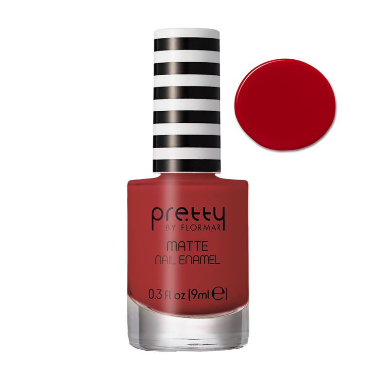 Матовый лак для ногтей 'PRETTY RED 003, 9 мл (2739503) Этот лак для ногтей с матовым завершением обеспечивает стойкий бархатистый эффект.
Специальная формула гарантирует быстрое высыхание, придавая при этом лаку благородную матовость.
Жидкая текстура предлагает легкое, гладкое и безупречное нанесение и распределение.