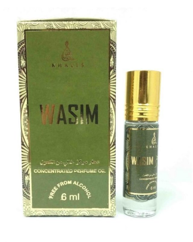 Wasim 6 ml Khalis  Легкий шлейфовый аромат со свежими древесными аккордами и пудровыми нотами в базовой ноте. Унисекс